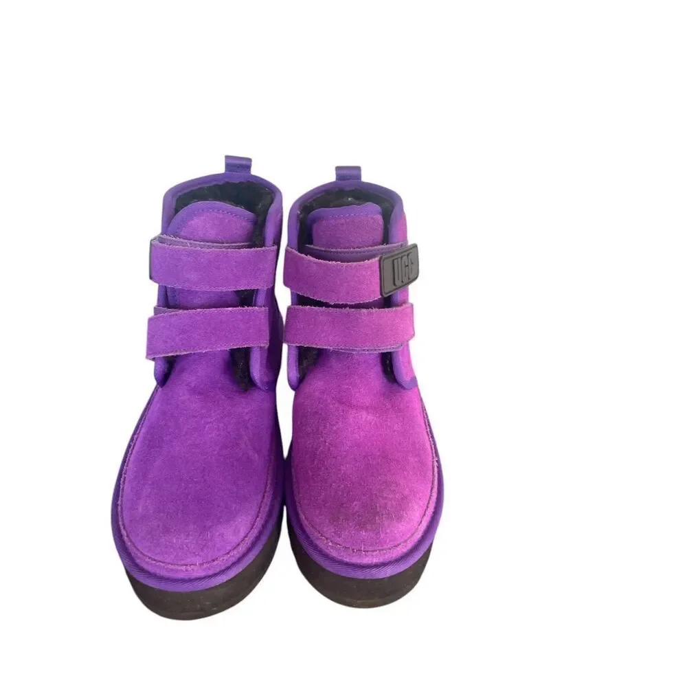 UGG Neumel Platform Suede Ankle Boots Size 6